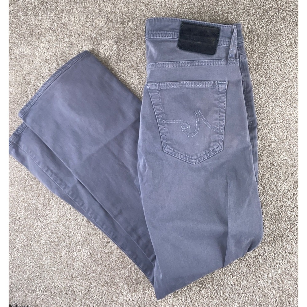 AG Adriano Goldschmied Jeans Mens 32x29 Bluish Gray Protege Straight Leg Read